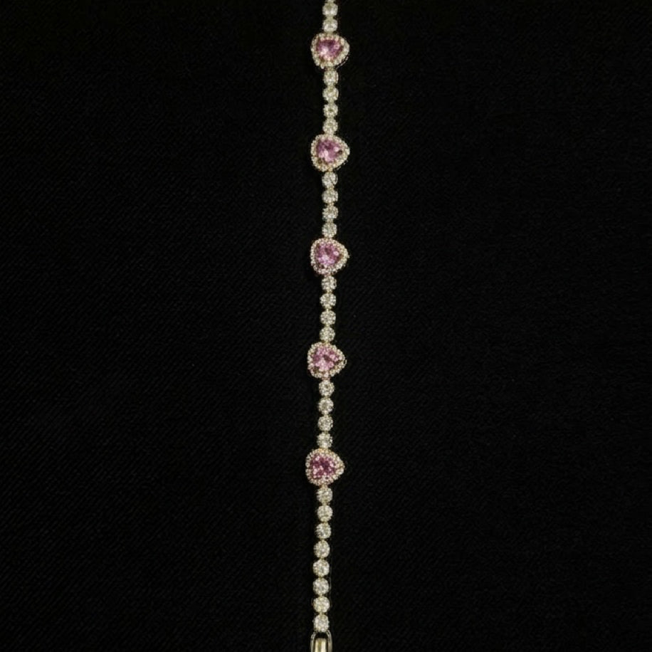 Pembe Kalp Bileklik