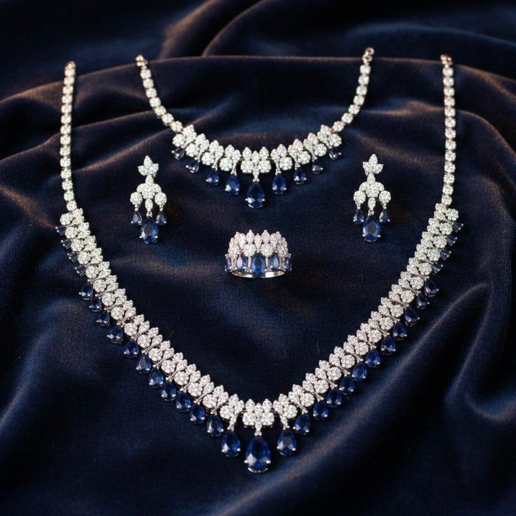 Zirkon Taşlı Set
