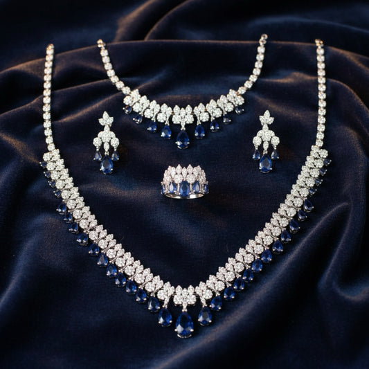 Zirkon Taşlı Set