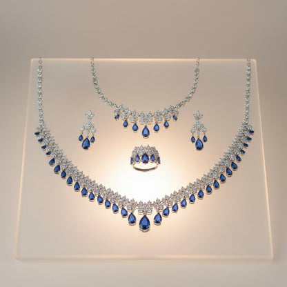 Zirkon Taşlı Set